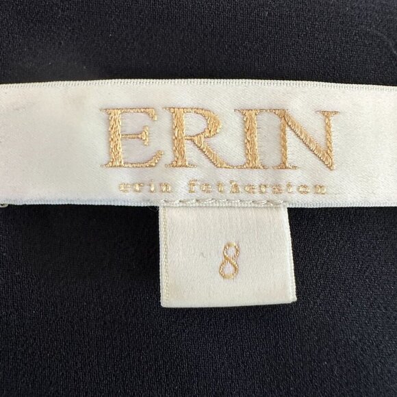 Erin Featherston Silk Beaded Dress Cocktail Scoop‎ Fringed - Picture 9 of 13